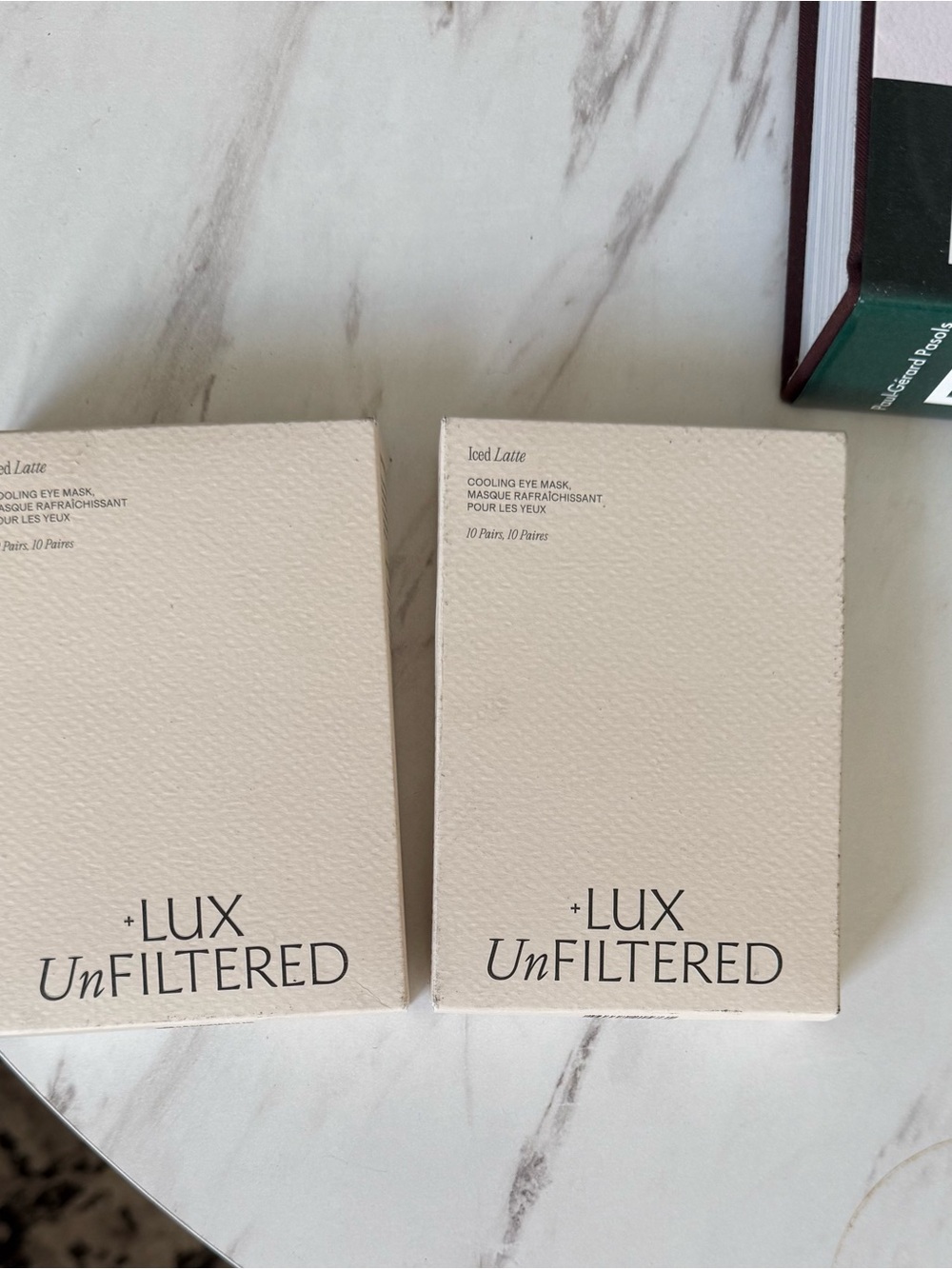 (2 Pack) +LUX Unfiltered Iced Latte Cooling Korean Under Eye Patches - 20 Pairs - Picture 2 of 6